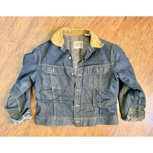 Lee Storm Rider Size 44R Denim Vintage Jacket Amazing Condition Made In USA